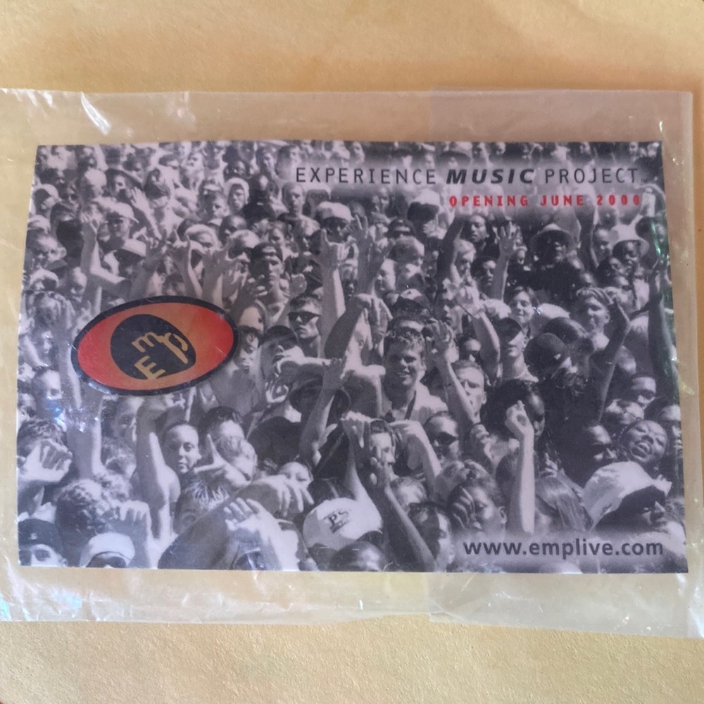 Experience Music Project Lapel Pin 2000 Museum Of Pop Culture RARE